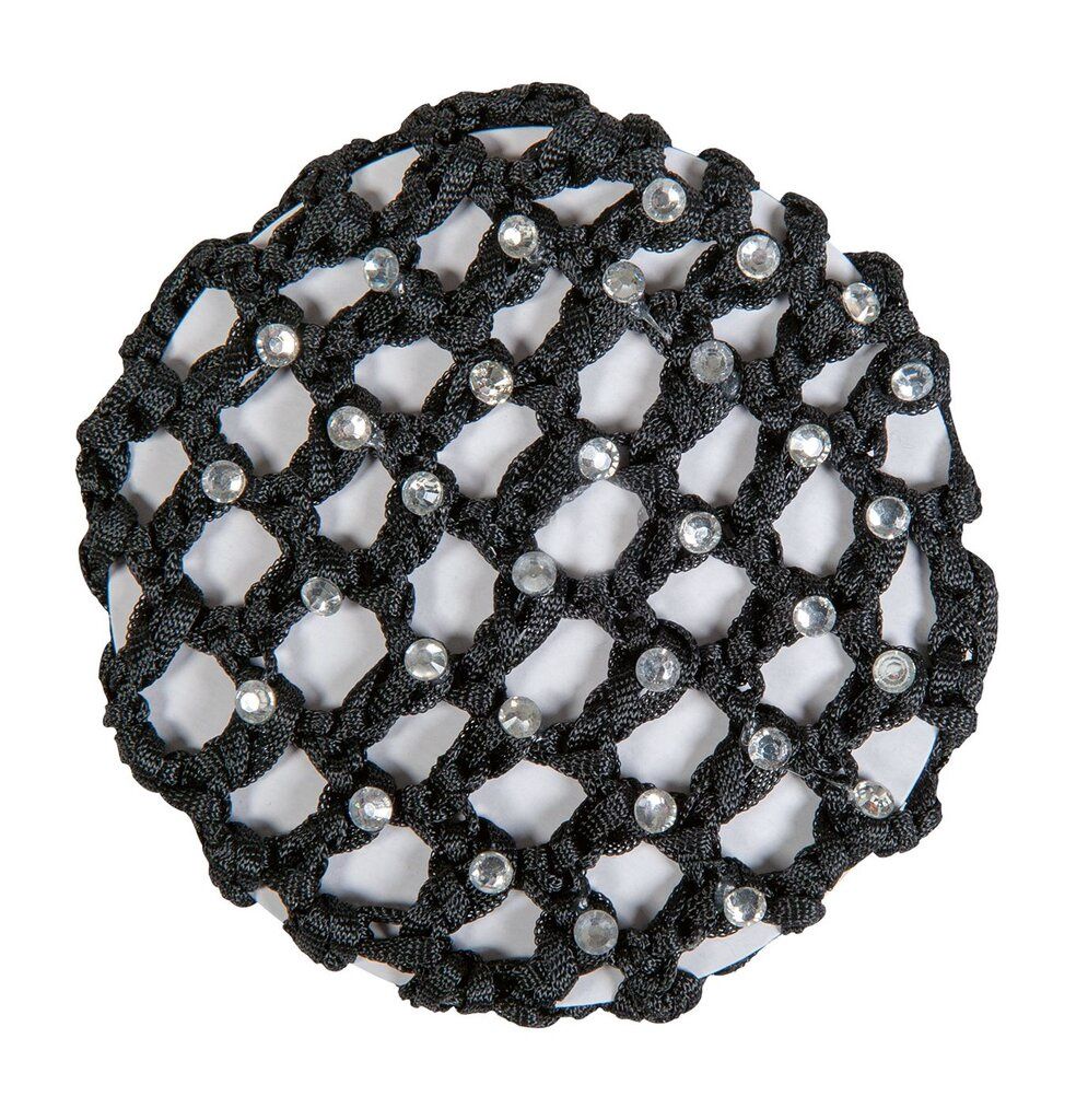 HKM Hair Net with Glitter Stones, Color: Black