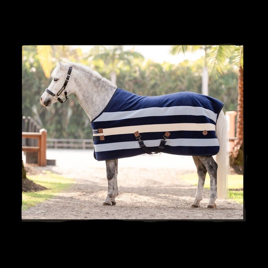 HW Newmarket Pony Fleece Cooler, Color Combo: Witney Navy, Size: 51