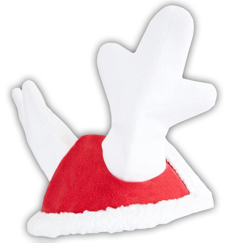 Horze Santa Reindeer Cap - Red, Size: F = Horse