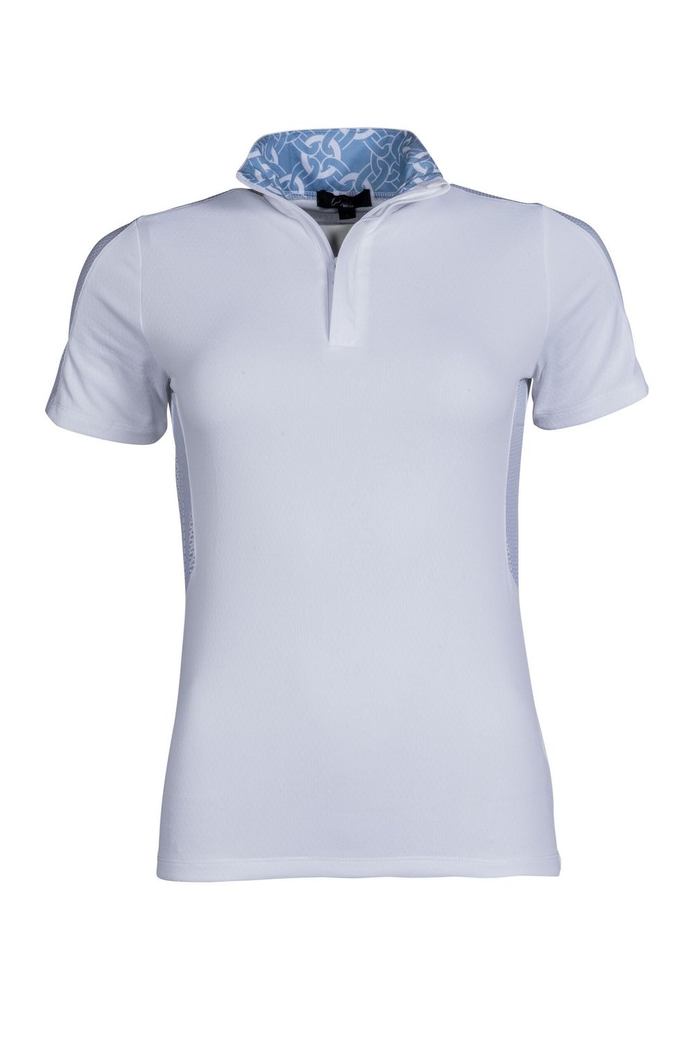 HKM Women's Functional Short Sleeve Hunter Shirt, Color: White, Size: S