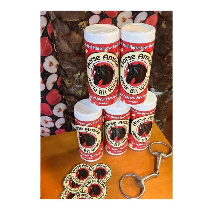 Horse Amour Bit Wipes, Flavor: Apple