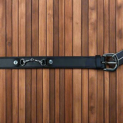Equestrian Leather Snaffle Bit Belt