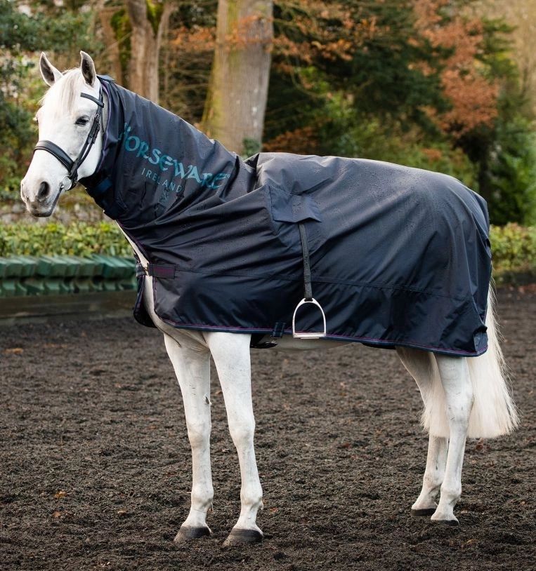 Horseware® Rambo Mack in a Sack, Color: Navy/Burgundy, Size: Small