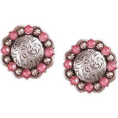 JRO Pink Swarovski Crystal Earrings