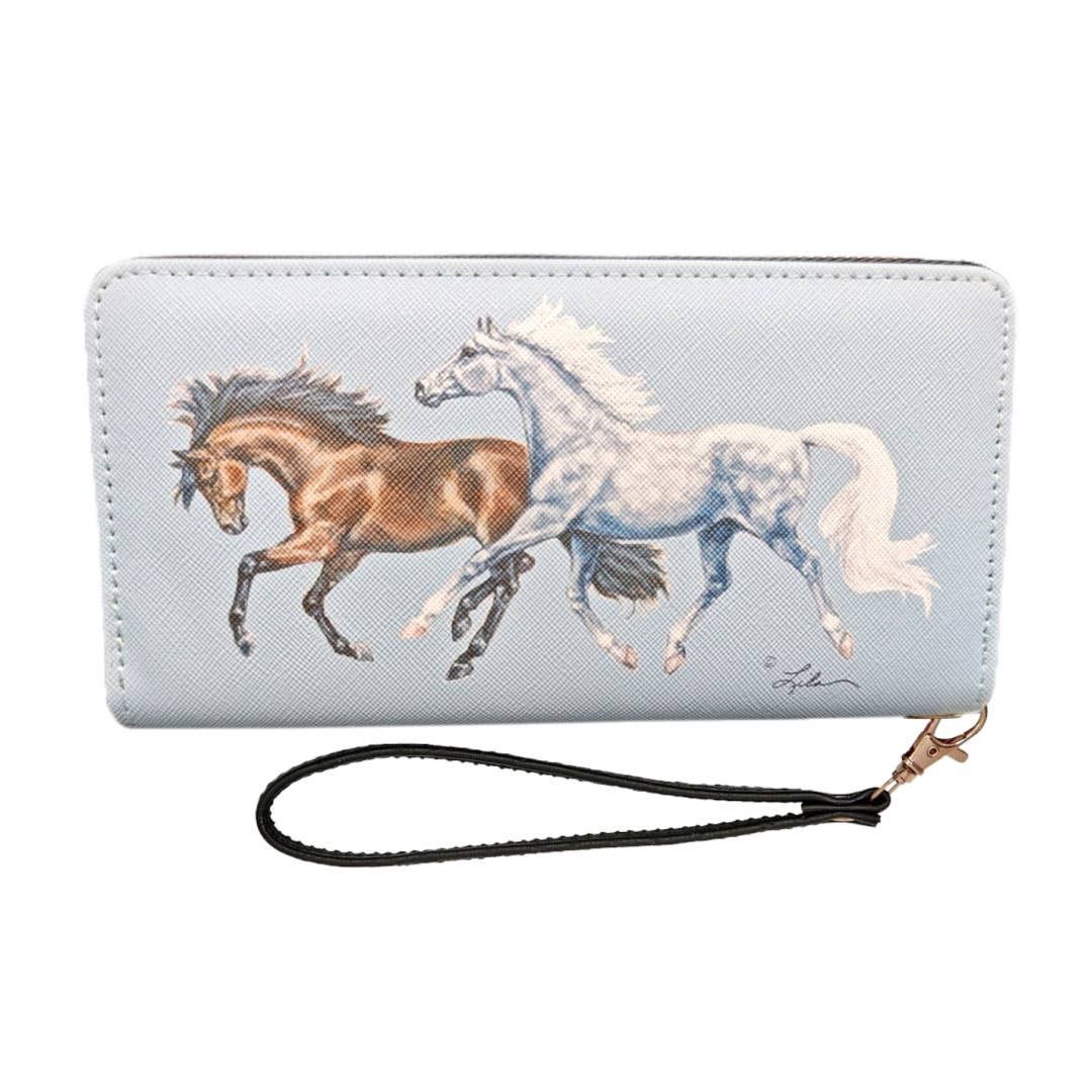 K&amp;Co. Clutch Wallet, Options: Bay Grey Horse Duo