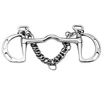 KHS-E Cambridge Mouth Slotted Ring Kimblewick, Size: 4.75"