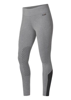 Kerrits Free Style Knee Patch Pocket Tight, COLORS: CHARCOAL HEATHER/ BLACK, Size: 1X