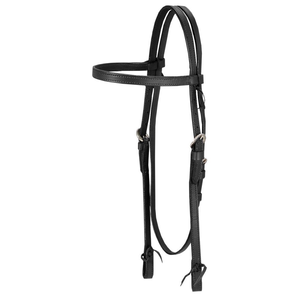 KS Cherokee Browband Headstall, Color: black-2