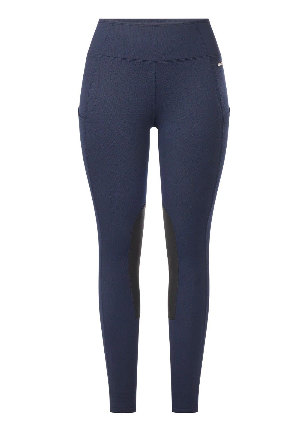 Kerrits Fleece Lite II Knee Patch Tight, COLORS: INK HERRINGBONE, Size: 1X