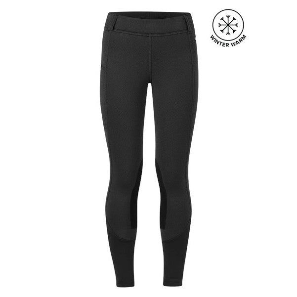 Kerrits Kids Sit Tight Wind Pro® Knee Patch Riding Tight, Color: black-1, Size: XS