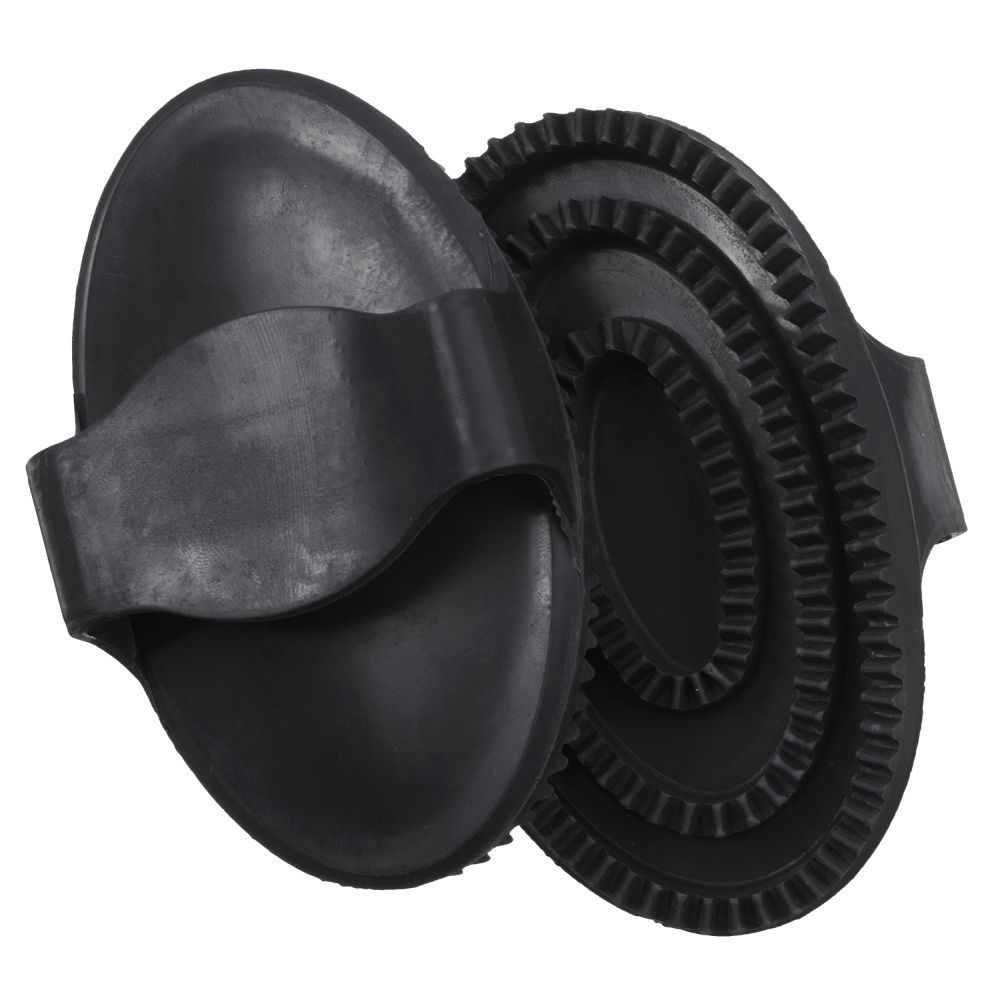 Large Rubber Curry Comb, Color: BLK