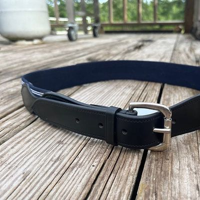 Leather Side Rein Elastic Belt