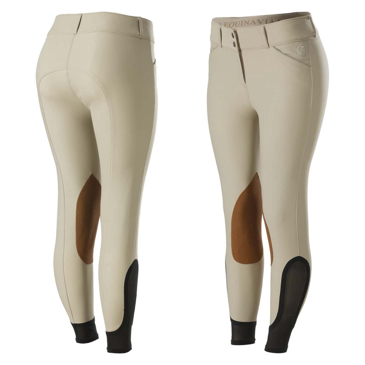 Maud Women's Knee Patch Show Breeches, Color: tan, Size: 24