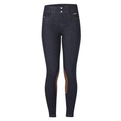 Kid's Stretch Denim Knee Patch Riding Breech
