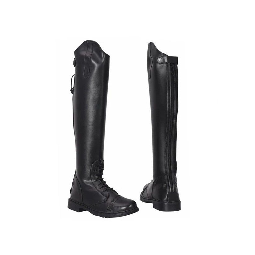 Ladies Starter Back Zip Field Boots, Color: black, Size: 6R