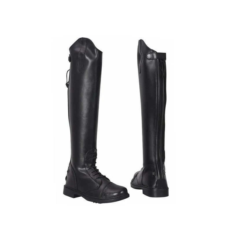 Ladies Starter Back Zip Field Boots, Color: black, Size: 6R