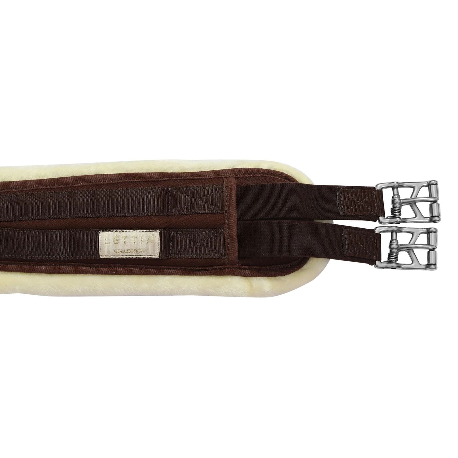 Léttia® Memory Foam Sherpa Fleece Clik A/P Girth, Color: brown, Size: 38"