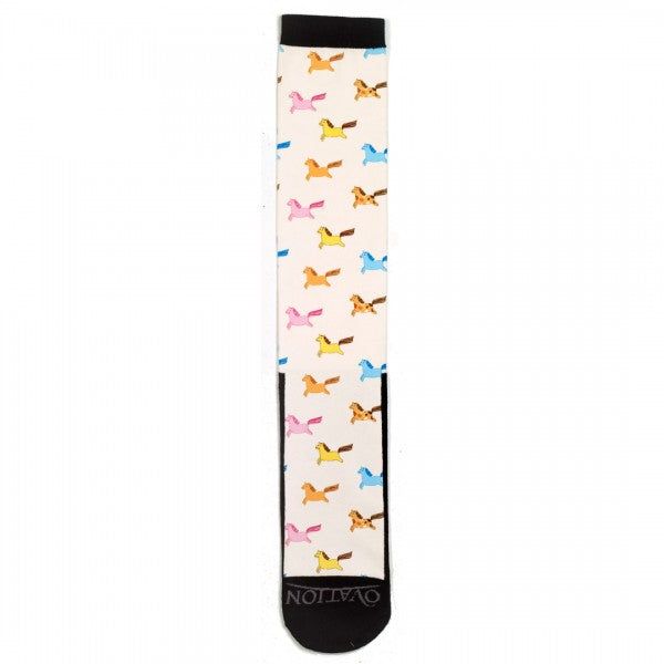 Child FootZees Boot Sock, COLORS: Chubby Ponies, Size: Childs 3-5