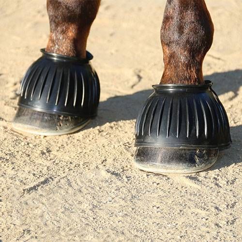 PC Pull On Rubber Bell Boots, Color: BLK, Size: M