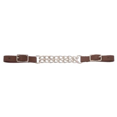 Nylon Curb Strap with Double Chain