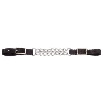 Nylon Curb Strap with Double Chain