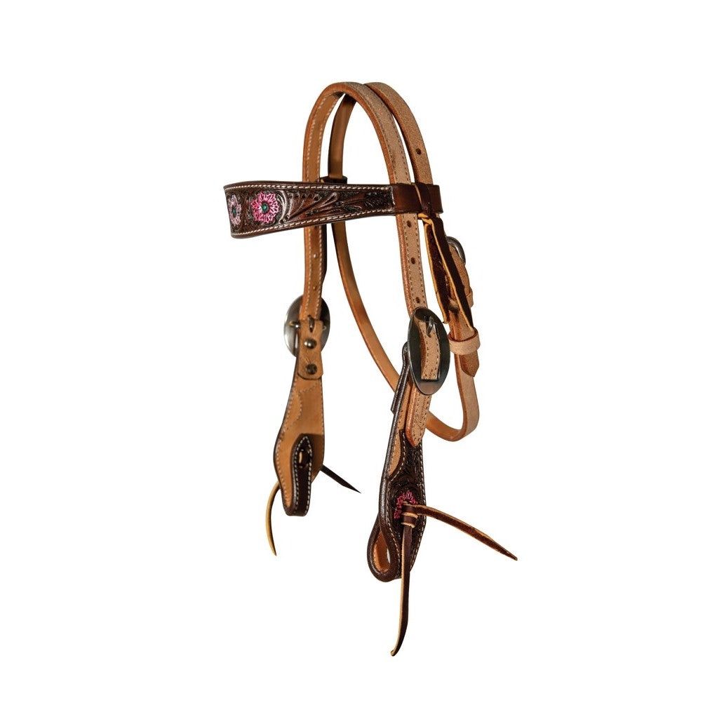 PC Pony Headstall Browband, Color: brown