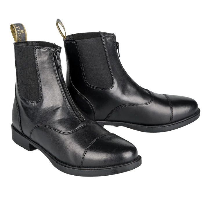 Ladies Zip Paddock Boots, Color: BLK, Size: 6
