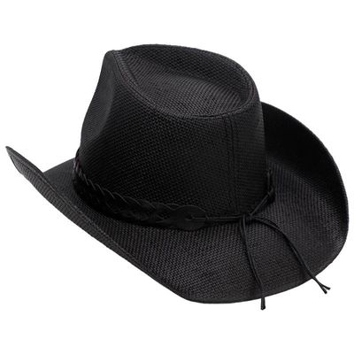 Matte Monochrome Chain Cowboy Hat