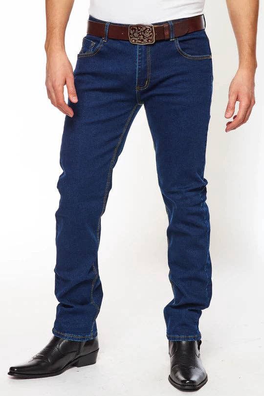 Men's Calvetti Stretch Slim Fit Straight Jeans, Size: 30x30.5