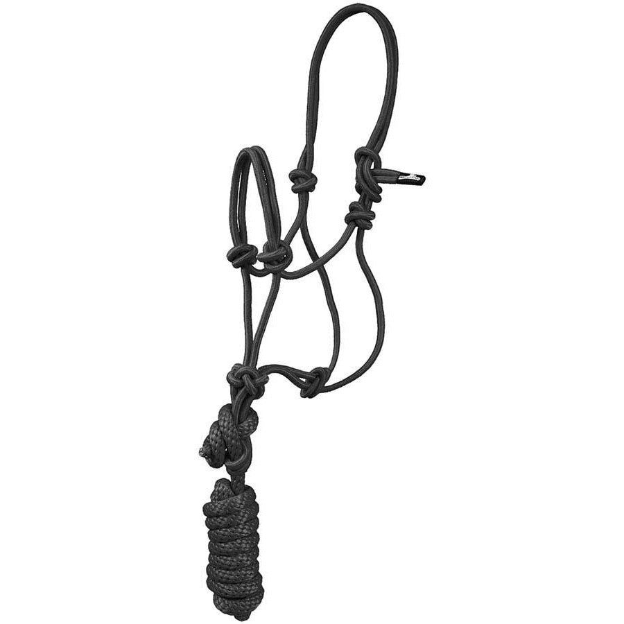Mustang Pony/Mini Mountain Rope Halter/Lead, COLORS: Black