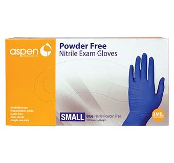 Nitrile Exam Gloves 100/pkg, Size: Small