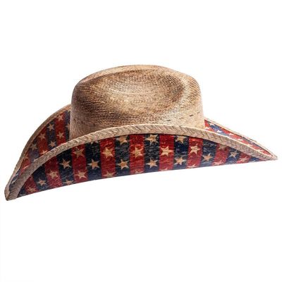 Patriot Straw Cowboy Hat Red, White &amp; Blue