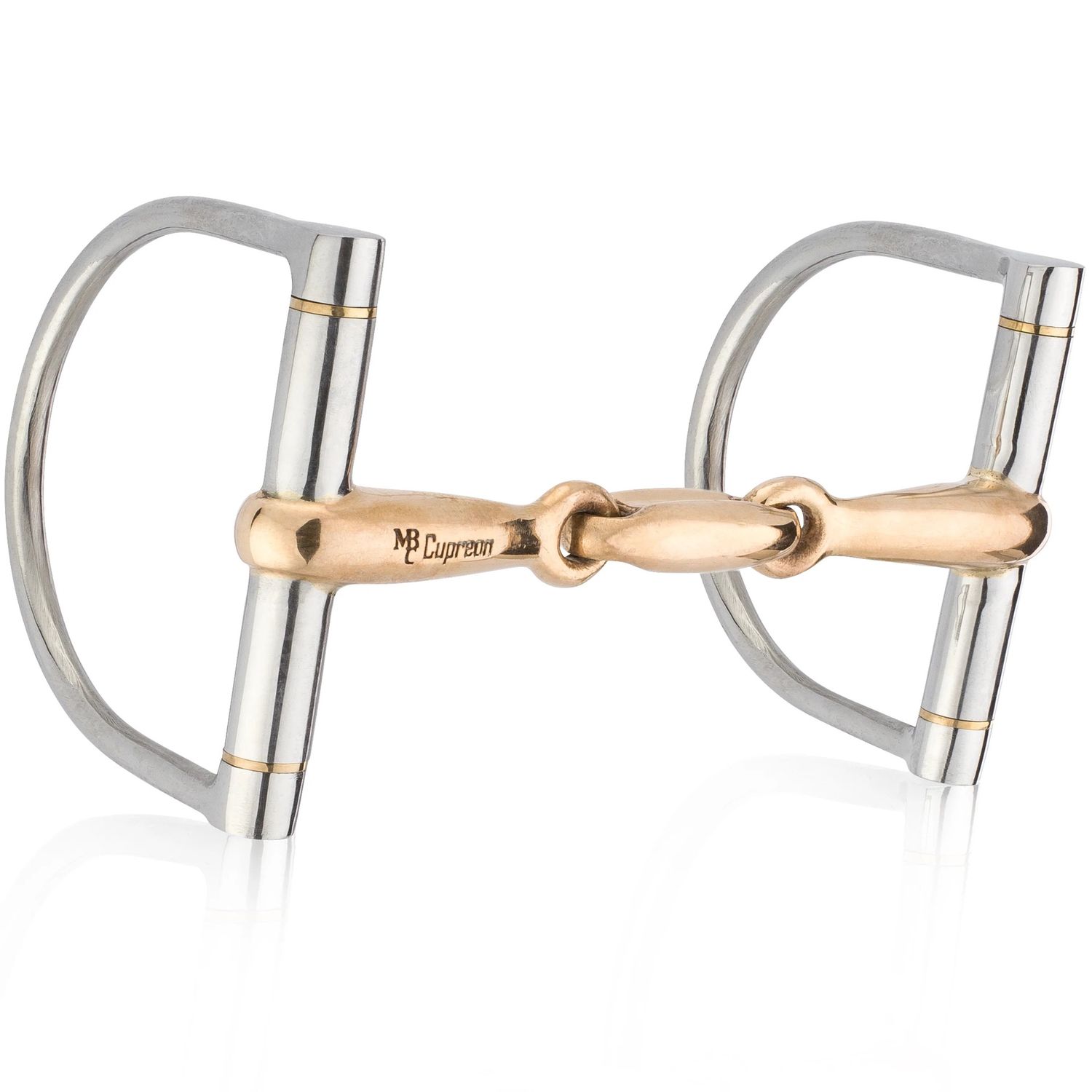 Mikmar - Cupreon 5" D-Ring Snaffle with Ergöm Lozenge Mouthpiece, Size: 5"