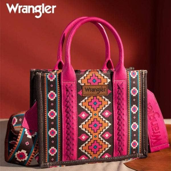 Montana West Wrangler Aztec Tote, Color: Pink