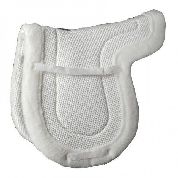 AirFlow Fleece Hunter Saddle Pad, Color: White, Size: 15"-15.5" Close Contact