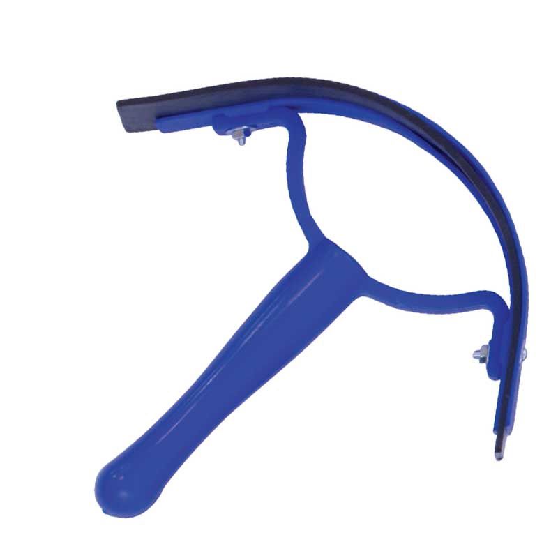 Partrade Plastic Sweat Scraper With Rubber Blade, Color: blue