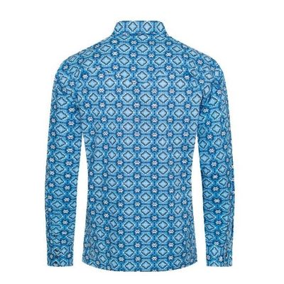 Rodeo Clothing - Men's Aztec Print Authentic Western Shirt With Snap Buttons