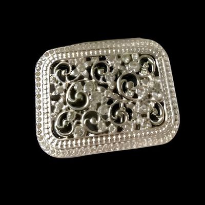 Rhinestone Western Belt Buckle Bling