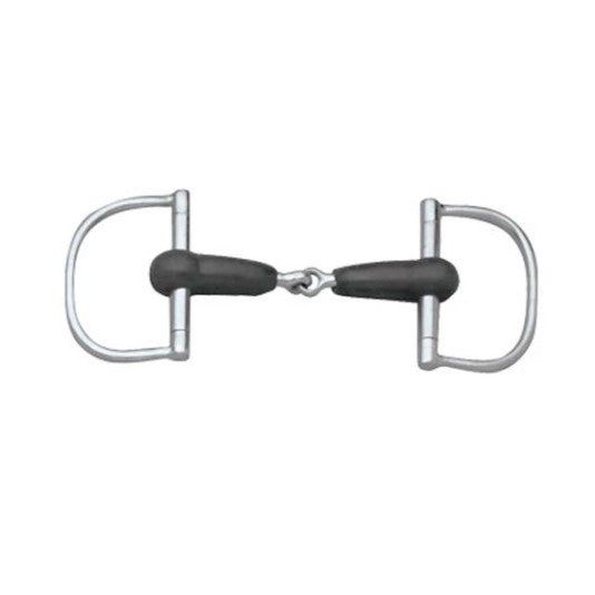 SS Soft Rubber Jointed Mouth Barrel Dee Bit, Size: 4.5"