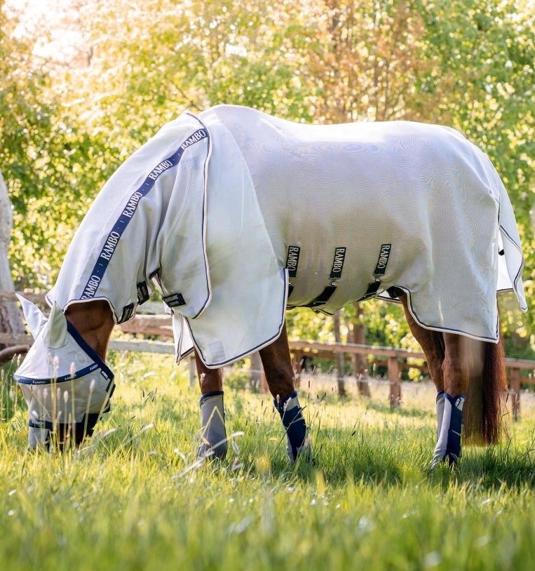 Rambo® Protector Fly Sheet (0g Light), Color: Silver/Navy, Size: 60_5'0"