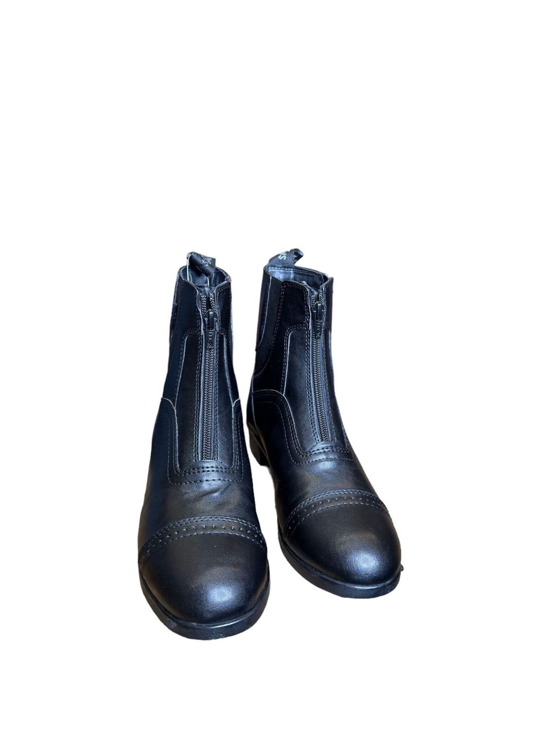 Saxon Children's Syntovia Zip Paddock Boots, Color: Black, Size: 5