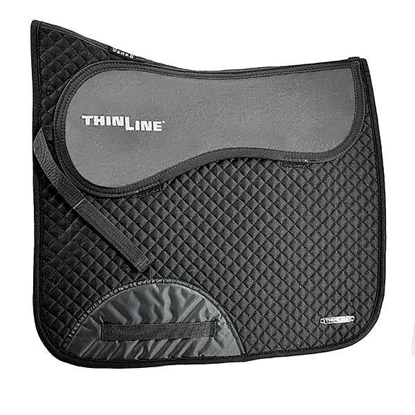 Quilted Cotton Square Dressage Pad, Color: Black