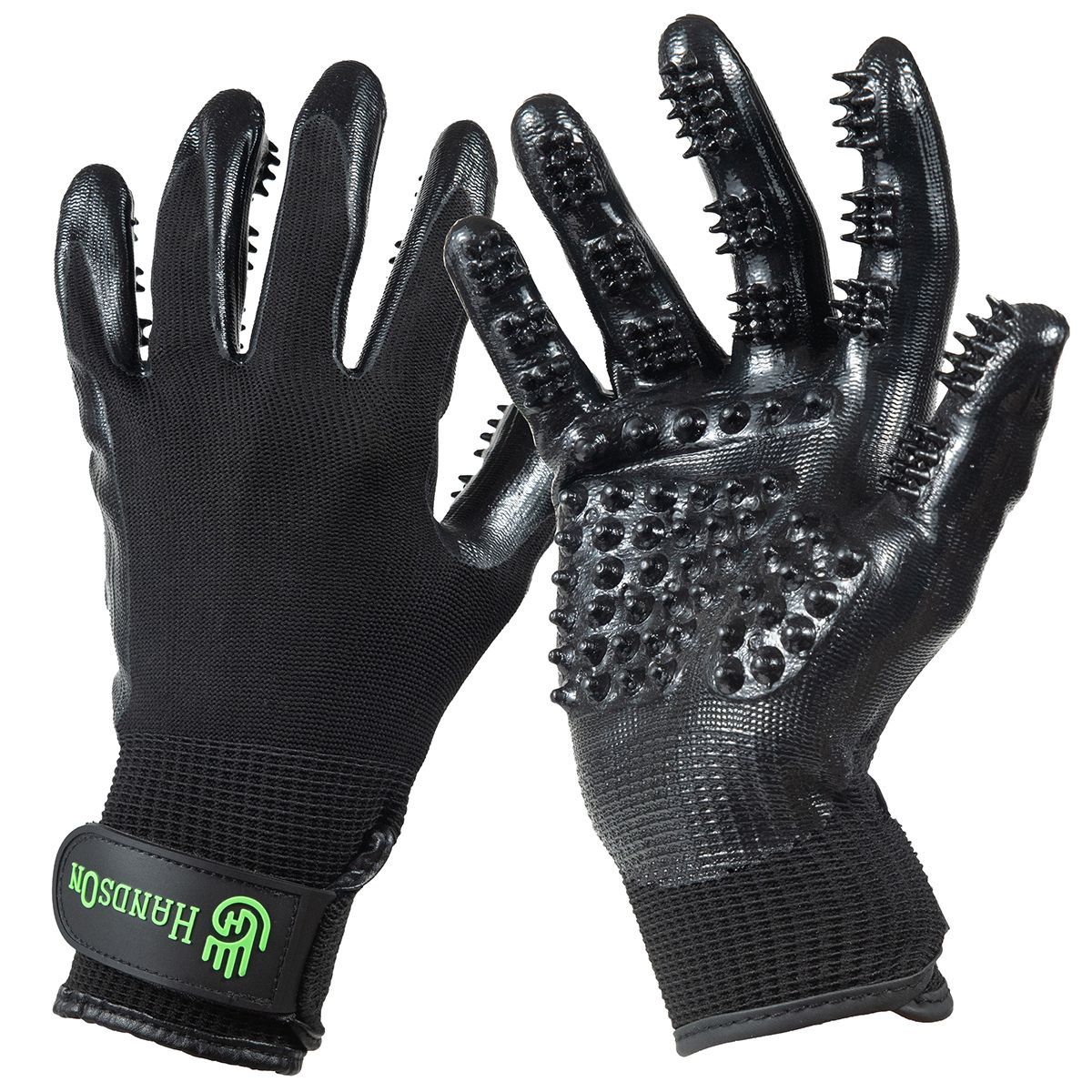 Shedding, Bathing and Grooming Gloves, Color: black-1, Size: S