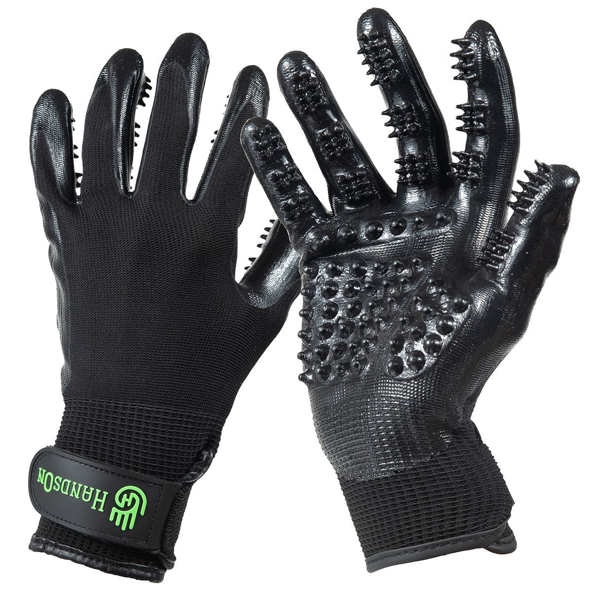 Shedding, Bathing and Grooming Gloves, Color: black-1, Size: S
