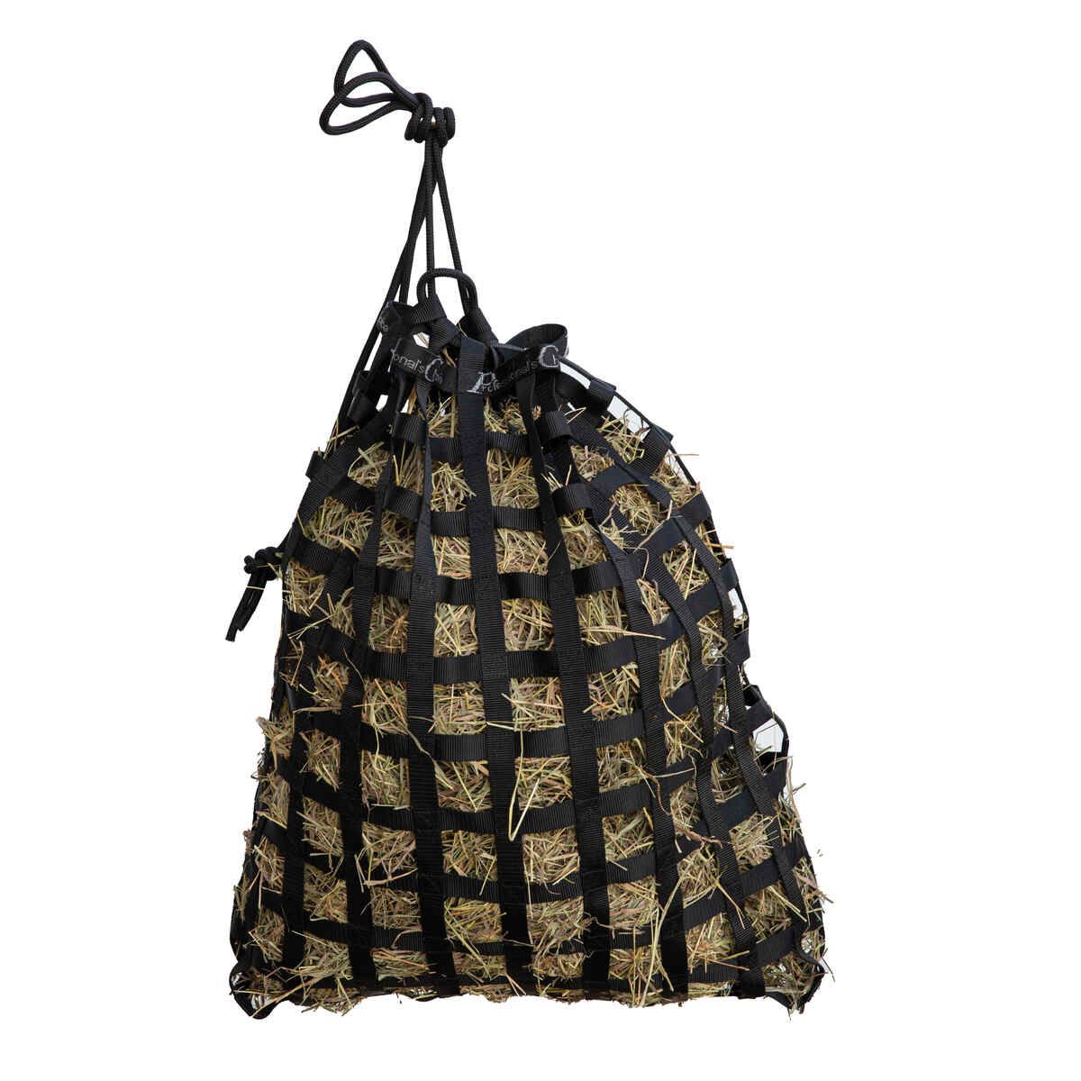 Scratch-less Web Slow Feeder Hay Bag, Color: black-2