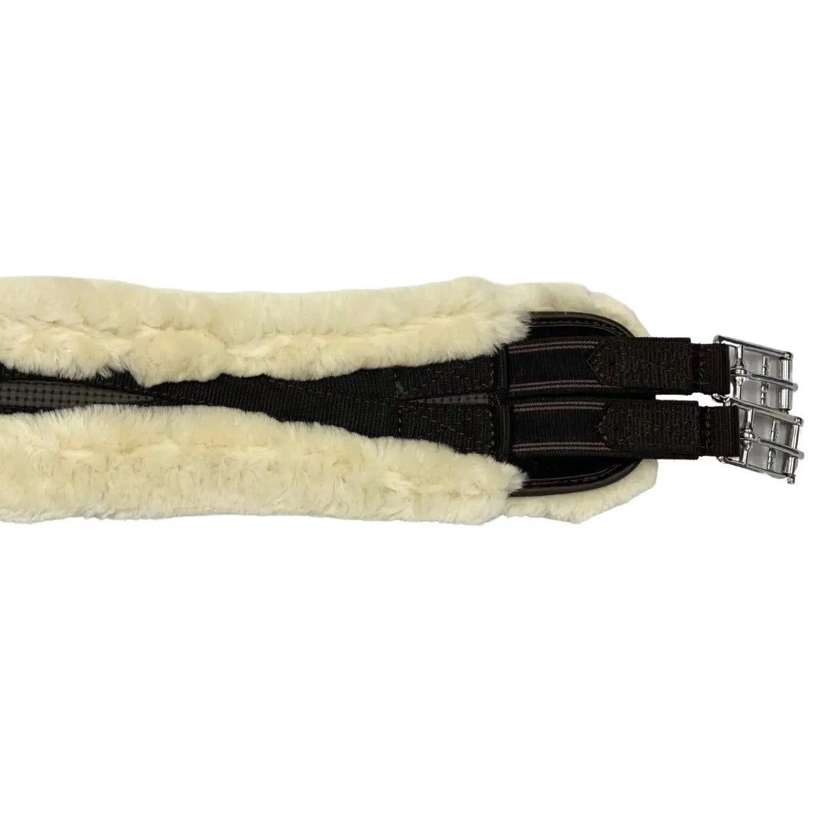 Shires SupaFleece Contour Girth, Color Option: brown-natural, Size: 30"