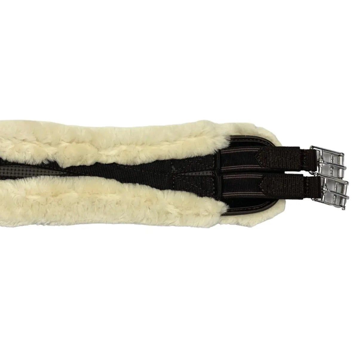 Shires SupaFleece Contour Girth, Color Option: brown-natural, Size: 30"