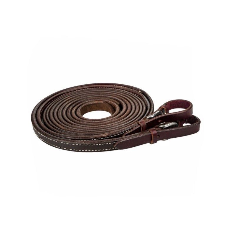 Tabelo Slpit Reins with Buckle Ends, Color: brown, Size: 5/8" x 7.5'