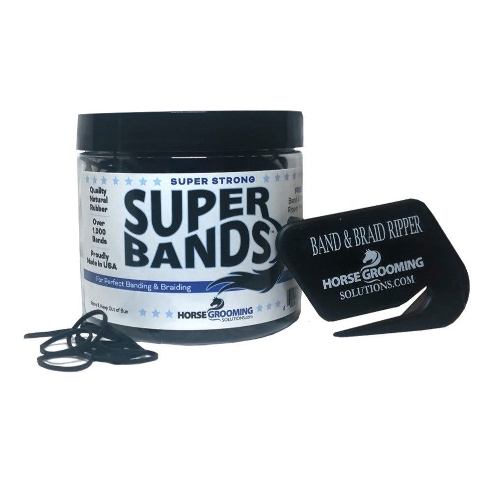 Super Natural Braiding Bands, Color: Black