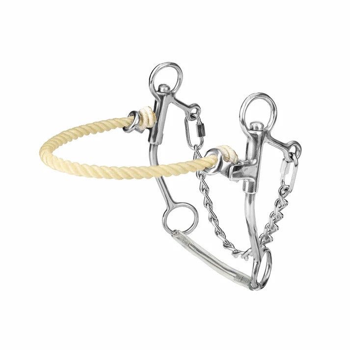 Tabelo Rope Nose Hackamore, Color: stainless, Size: Horse